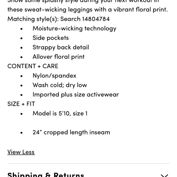 NWT torrid active crop leggings - Picture 10 of 10